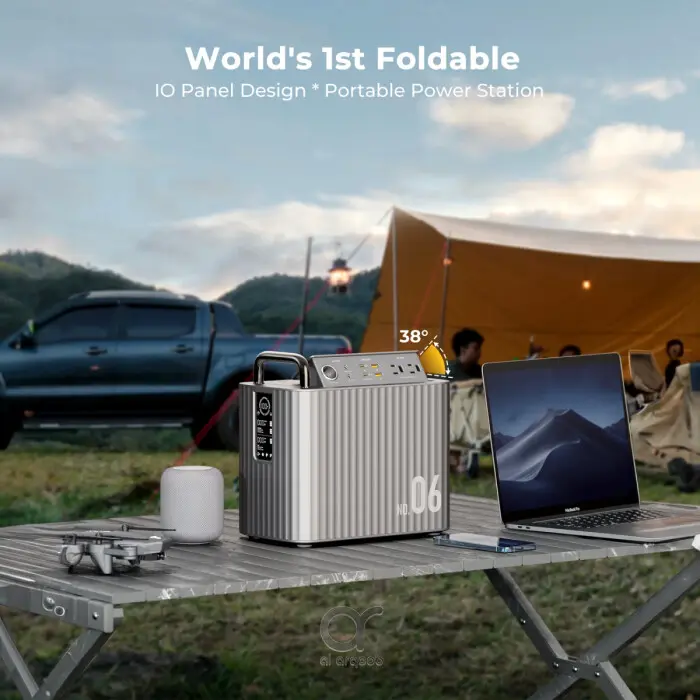 Voltme Hako Portable Power Station HK-600 ( Hako Lite ) 600W - 577.2Wh - Silver - UK Spacs (2).webp