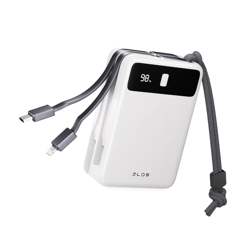 ZLOS 20000mAh LB20 Power Bank 22.5W with Built-in Cables