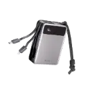 باور بانك زلوس MB20 بسعة 20000mAh وقدرة 65 واط مع كيابل مدمجة