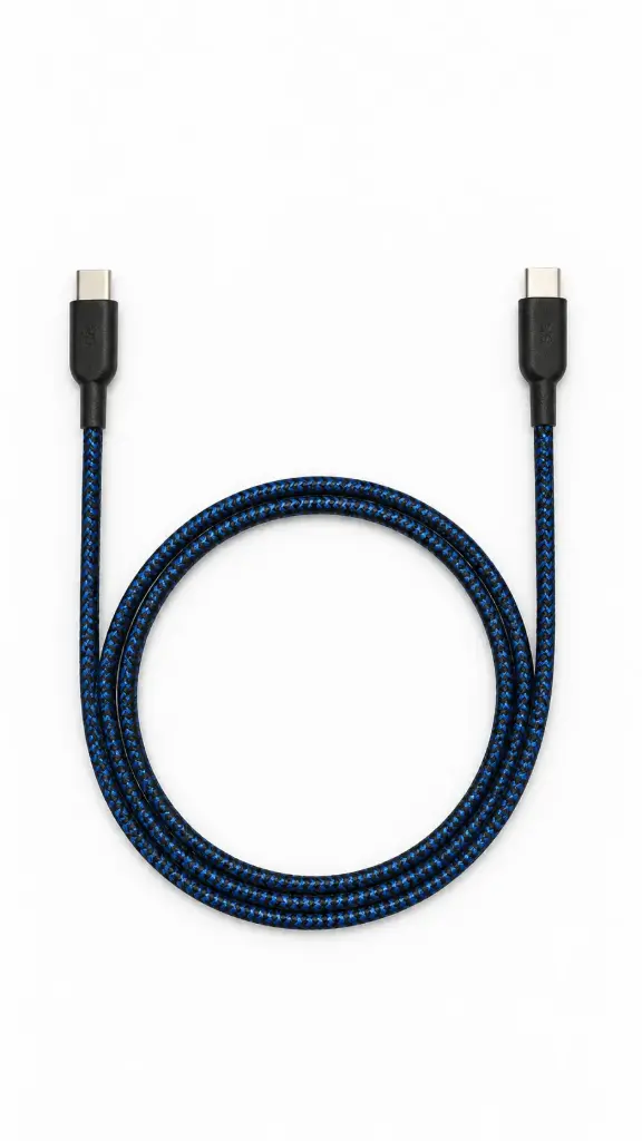 Q8 Cable - USB C to C Cyber Blue 1M