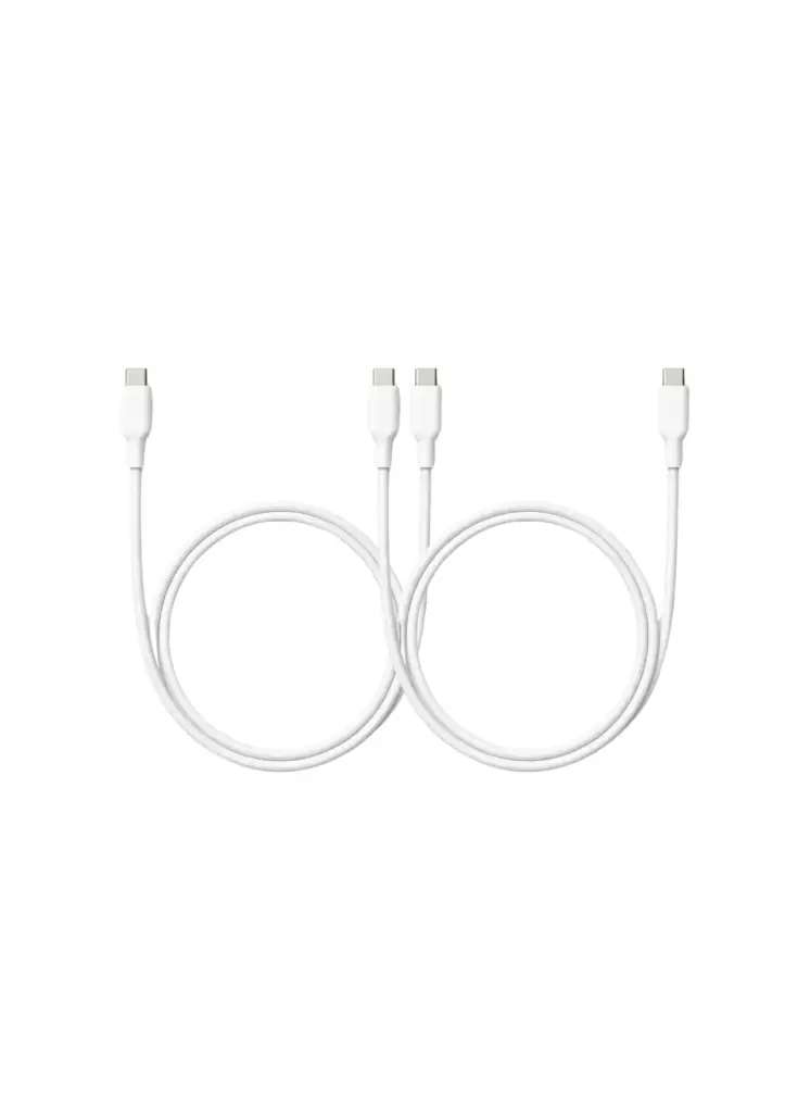Q8 Cable Lite - USB C to C White 1M - Bundle (2pcs)