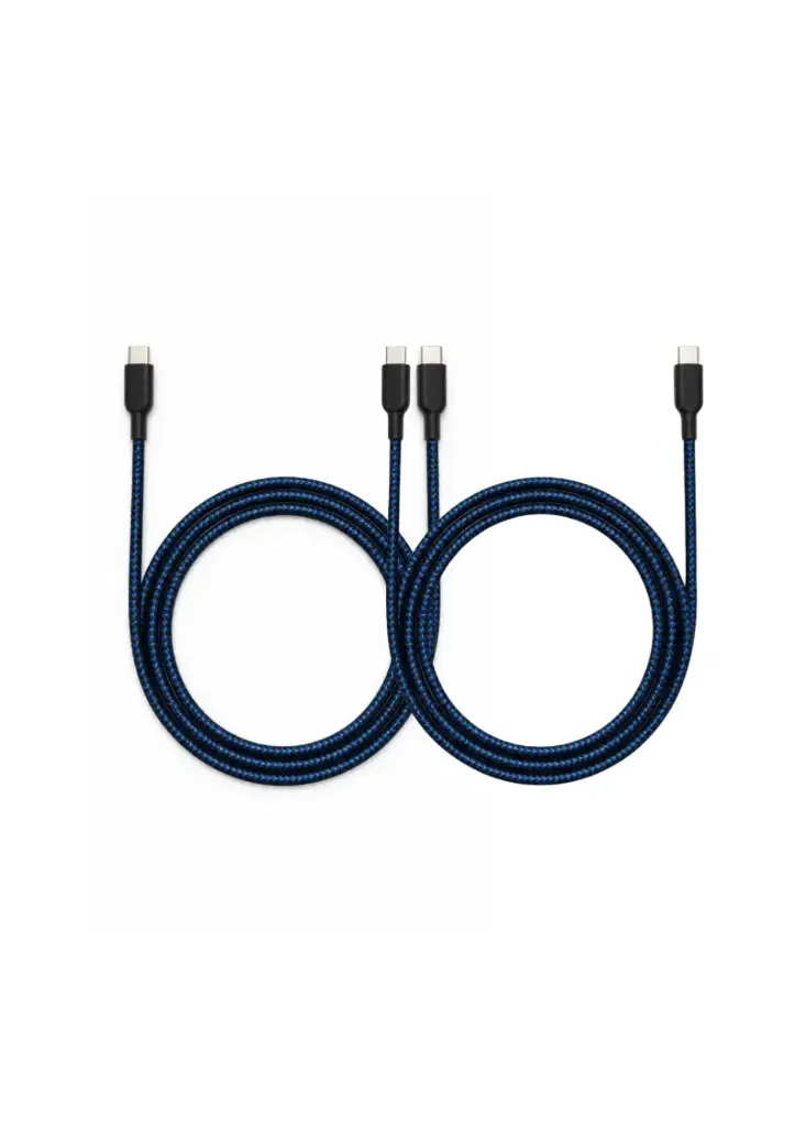 Q8 Cable - USB C to C Cyber Blue 2M - Bundle (2pcs)
