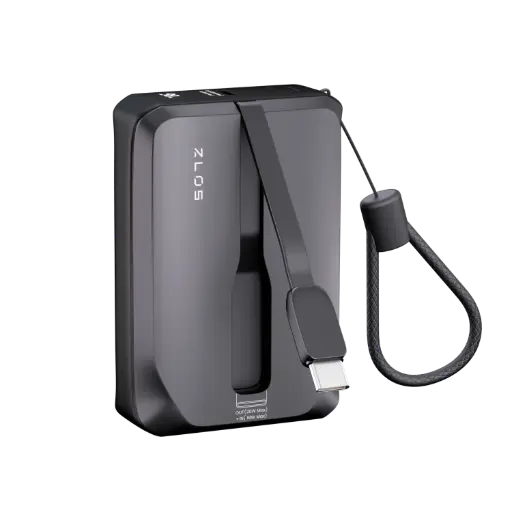 [ZLO-TY10C-22W] باور بانك زلوس MINI بسعة 10000mAh مع كيبلات USB-C وLightning مدمجة
