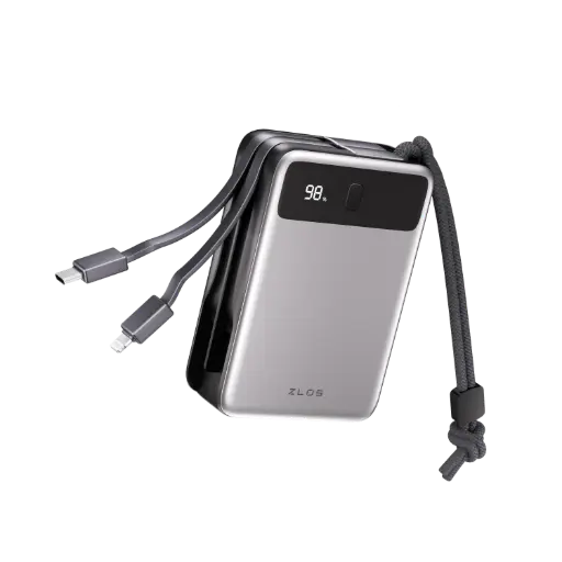 [ZLO-MB20K-65E] باور بانك زلوس MB20 بسعة 20000mAh وقدرة 65 واط مع كيابل مدمجة