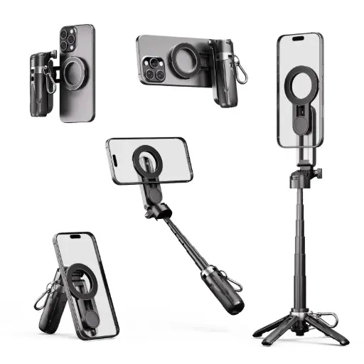 [ZLO-PS02-WP] ZLOS Magnetic Selfie Stick + Tripod