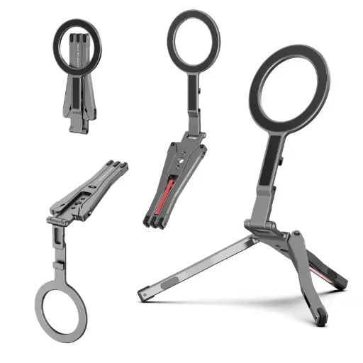 [ZLO-PS03-SX] حامل هاتف زلوس PS03 MagFlex متعدد الاستخدامات، قابل للطي مع قاعدة مغناطيسية عالمية