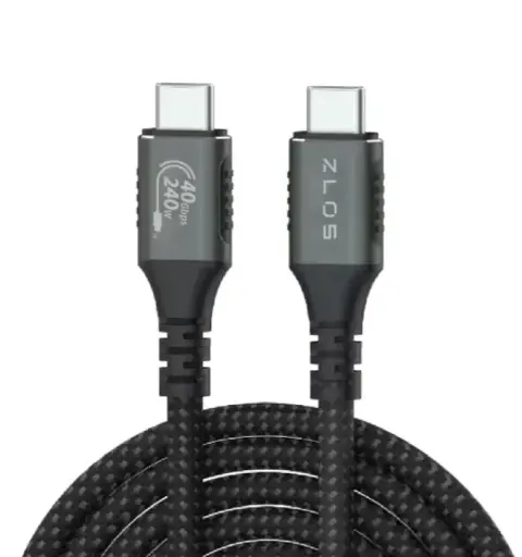 [ZLO-ZC06-HX] كيبل زلوس USB-C إلى USB-C TurboCharge Thunderbolt 4 للشحن ونقل البيانات فائق السرعة