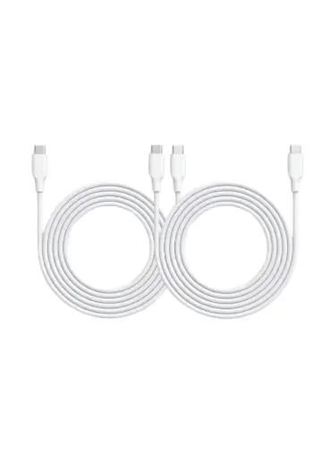 [Prp-CC-WHT-Bun] Q8 Cable Lite - USB C to C White 2M - Bundle (2pcs)